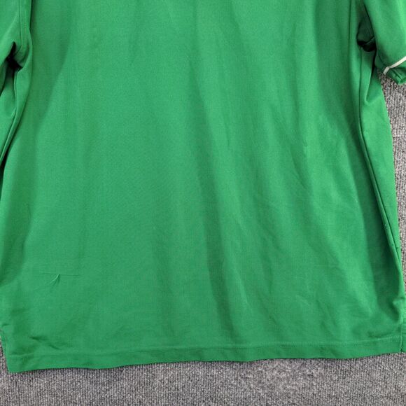 Krispy Kreme Men's Hydrovent Employee Piping Polo Shirt Uniform Green Large - Picture 8 of 13